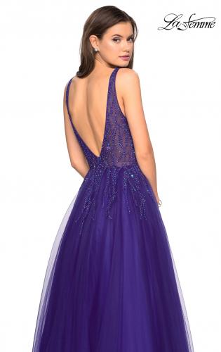 Lavender Tulle Prom Dresses